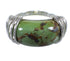 Authentic Sterling Silver Southwestern Turquoise Ring Size 6-1/2 RX80947